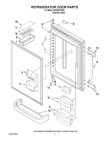 04 - Refrigerator Door Parts parts for Maytag Refrigerator AB1924PEKS8 from AppliancePartsPros.com