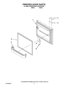 05 - Freezer Door Parts parts for Maytag Refrigerator AB1924PEKW5 from AppliancePartsPros.com