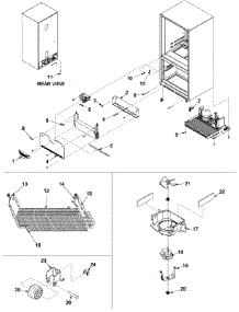 04 - Evaporator Area & Rollers parts for Maytag Refrigerator PDS22LBNCC / PPDS22LBNC0 from AppliancePartsPros.com