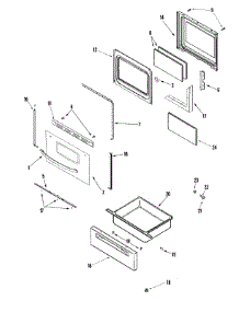 03 - Door / Drawer parts for Maytag Range PER3525ACW from AppliancePartsPros.com