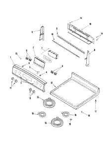 02 - Control Panel / Top Assembly parts for Maytag Range PER3724ACB from AppliancePartsPros.com