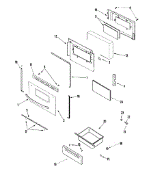 03 - Door / Drawer parts for Maytag Range PER3724ACB from AppliancePartsPros.com