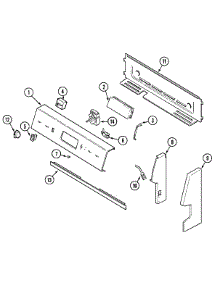 02 - Control Panel parts for Maytag Range PER4305BAH from AppliancePartsPros.com