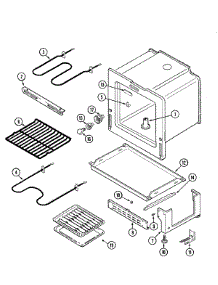 04 - Oven / Base parts for Maytag Range PER4310BAQ from AppliancePartsPros.com