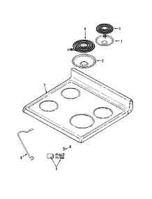 05 - Top Assembly parts for Maytag Range PER4310BAW from AppliancePartsPros.com