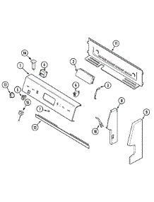 02 - Control Panel parts for Maytag Range PER4310BCW from AppliancePartsPros.com