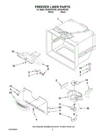 03 - Freezer Liner Parts parts for Maytag Refrigerator AB1924PEKB5 from AppliancePartsPros.com