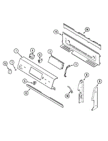 02 - Control Panel parts for Maytag Range PER4510AAW from AppliancePartsPros.com