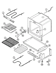 04 - Oven / Base parts for Maytag Range PER5508BAQ from AppliancePartsPros.com