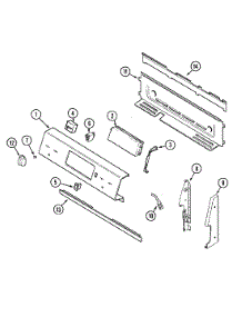 02 - Control Panel parts for Maytag Range PER5509AAW from AppliancePartsPros.com