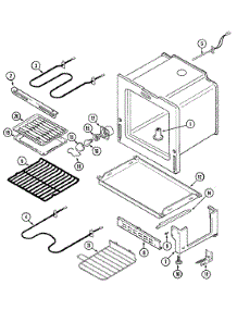 04 - Oven / Base parts for Maytag Range PER5510AAQ from AppliancePartsPros.com