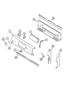 02 - Control Panel parts for Maytag Range PER5510ACW from AppliancePartsPros.com