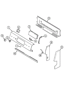 02 - Control Panel parts for Maytag Range PER5510BAW from AppliancePartsPros.com