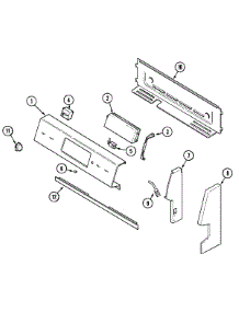 02 - Control Panel parts for Maytag Range PER5702BAT from AppliancePartsPros.com