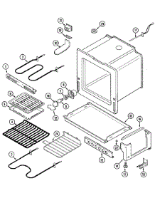 04 - Oven / Base parts for Maytag Range PER5708BAW from AppliancePartsPros.com