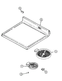 05 - Top Assembly parts for Maytag Range PER5715BAQ from AppliancePartsPros.com