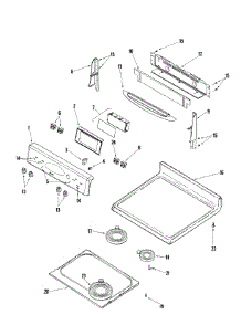 03 - Control Panel / Top Assembly parts for Maytag Range PER5750LAQ from AppliancePartsPros.com