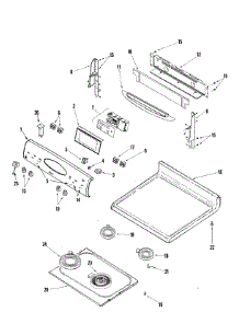 03 - Control Panel / Top Assembly parts for Maytag Range PER5750QCQ from AppliancePartsPros.com