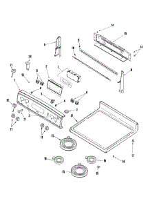 02 - Control Panel / Top Assembly parts for Maytag Range PERL451ACW from AppliancePartsPros.com