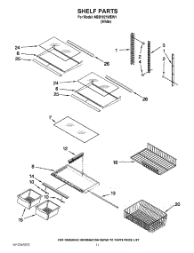06 - Shelf Parts parts for Maytag Refrigerator ABB1921WEW1 from AppliancePartsPros.com