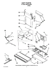 07 - Unit Parts parts for Maytag Refrigerator ABB1921WEW1 from AppliancePartsPros.com