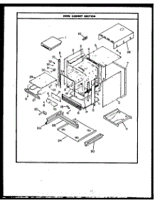 03 - Oven Cabinet Section parts for Amana Oven PGO-151 from AppliancePartsPros.com