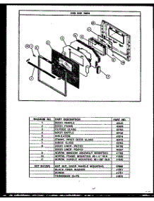 04 - Oven Door Parts parts for Amana Oven PGO-151 from AppliancePartsPros.com