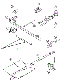 04 - Gas Controls parts for Maytag Range PGR4100BDW from AppliancePartsPros.com