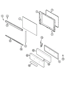 03 - Door / Drawer parts for Maytag Range PGR4102CDT from AppliancePartsPros.com