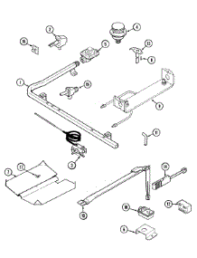 04 - Gas Controls parts for Maytag Range PGR4202BDT from AppliancePartsPros.com