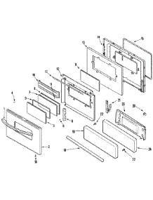 02 - Door (Stl) parts for Maytag Range PGR4405CDS from AppliancePartsPros.com