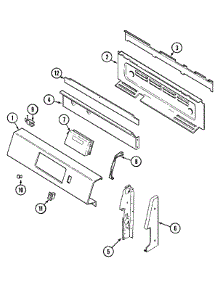 02 - Control Panel parts for Maytag Range PGR4410ADQ from AppliancePartsPros.com