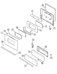 03 - Door / Drawer parts for Maytag Range PGR4410BDQ from AppliancePartsPros.com