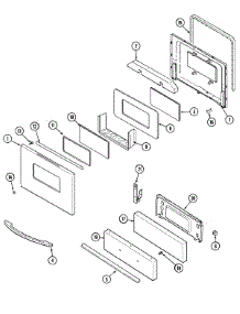 03 - Door / Drawer parts for Maytag Range PGR4410CDQ from AppliancePartsPros.com
