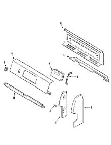 02 - Control Panel parts for Maytag Range PGR4410CDW from AppliancePartsPros.com