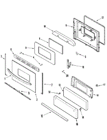 03 - Door / Drawer parts for Maytag Range PGR4420LDW from AppliancePartsPros.com