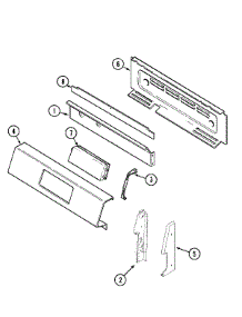 02 - Control Panel parts for Maytag Range PGR5702BDH from AppliancePartsPros.com