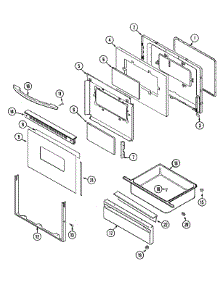 03 - Door / Drawer parts for Maytag Range PGR5705BDH from AppliancePartsPros.com