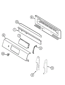 02 - Control Panel parts for Maytag Range PGR5705BDT from AppliancePartsPros.com