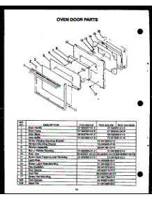 05 - Oven Door Parts parts for Amana Oven PHO-203-UW / PHO-203-U W from AppliancePartsPros.com