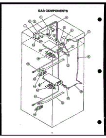 04 - Gas Components parts for Amana Oven PHO-203-UWW from AppliancePartsPros.com