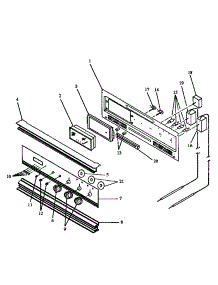02 - Control Panel parts for Amana Oven PHO303UWW / P1132513N from AppliancePartsPros.com