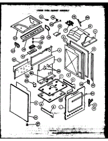 03 - Lower Oven Cabinet Assy parts for Amana Range PHU101 from AppliancePartsPros.com