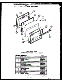 05 - Oven Door Parts parts for Amana Range PHU101 from AppliancePartsPros.com