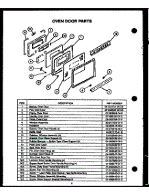 04 - Oven Door Parts parts for Amana Range PHU103 from AppliancePartsPros.com