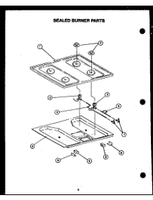 06 - Sealed Burner Parts parts for Amana Range PHU103 from AppliancePartsPros.com