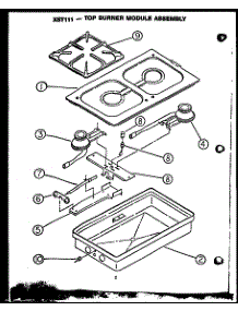 10 - Top Burner Module Assy parts for Amana Range PHU-185 from AppliancePartsPros.com