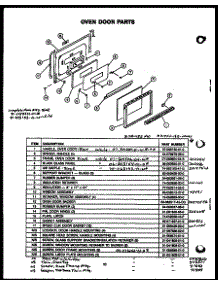07 - Oven Door Parts parts for Amana Range PHU-185-NW / PHU-185-N W from AppliancePartsPros.com