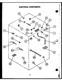 02 - Electrical Components parts for Amana Range PHU-185-NWW from AppliancePartsPros.com