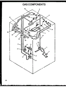 02 - Gas Components parts for Amana Range PHU186NB / P1131810N from AppliancePartsPros.com